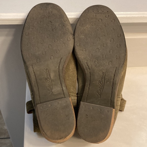 Lucky Brand Olive Suede Ankle Boots - Picture 5 of 6